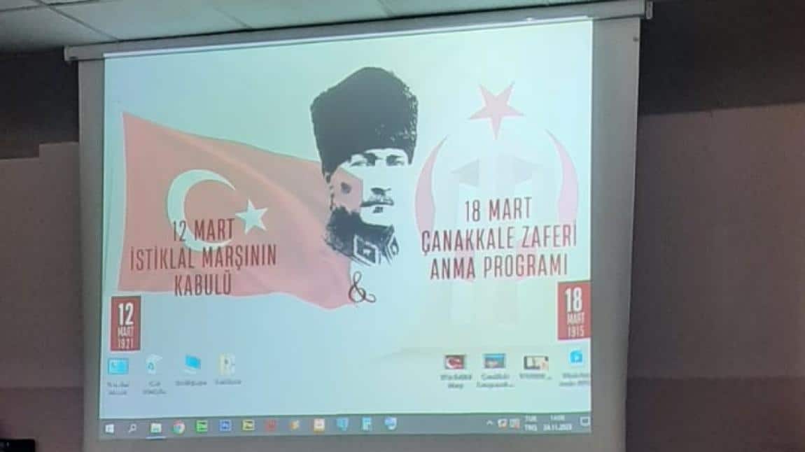 12 Mart İstiklal Marşı'nın Kabulü ve Mehmet Akif Ersoy'u Anma ile 18 Mart Çanakkale Zaferi Programı Düzenlendi
